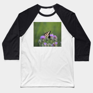 Yellow Swallowtail on Thistle 2 Baseball T-Shirt